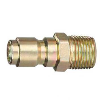 Quick connector,coupling plug-G1/4M, zinc platd steel